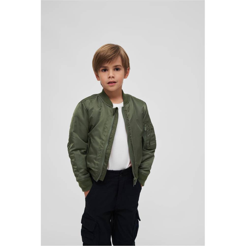 Brandit Brandit - MA1 Kids Bomber Jacket - Green | Attitude Europe